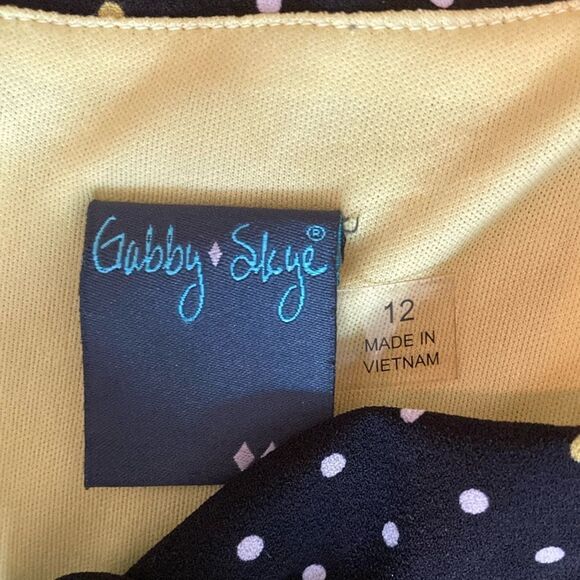 GABBY SKYE 12 Wide Leg Polka Dot Sleeveless Jumper - Picture 3 of 9